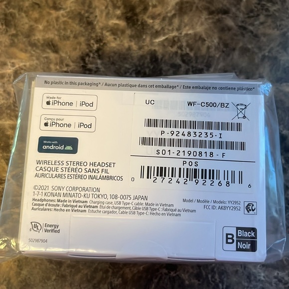 WF-C500 True Wireless Earbuds - Dark Gray Headphones